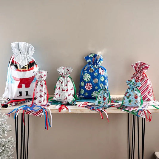 🎅Drawstring Christmas Gift Bags🎄