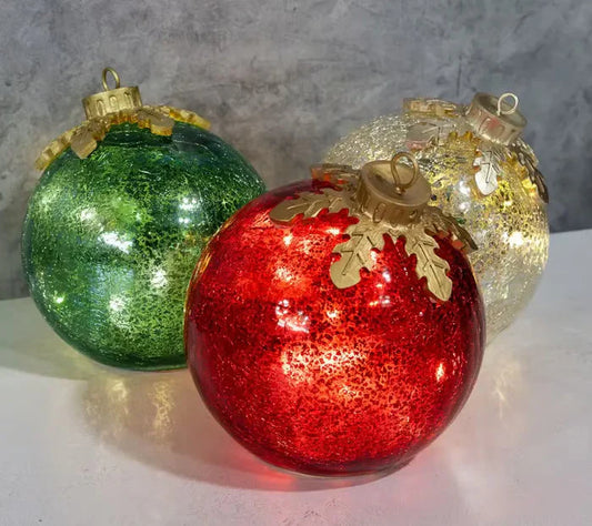 🎅Glass Tabletop Christmas Ornaments【3ct】🎁