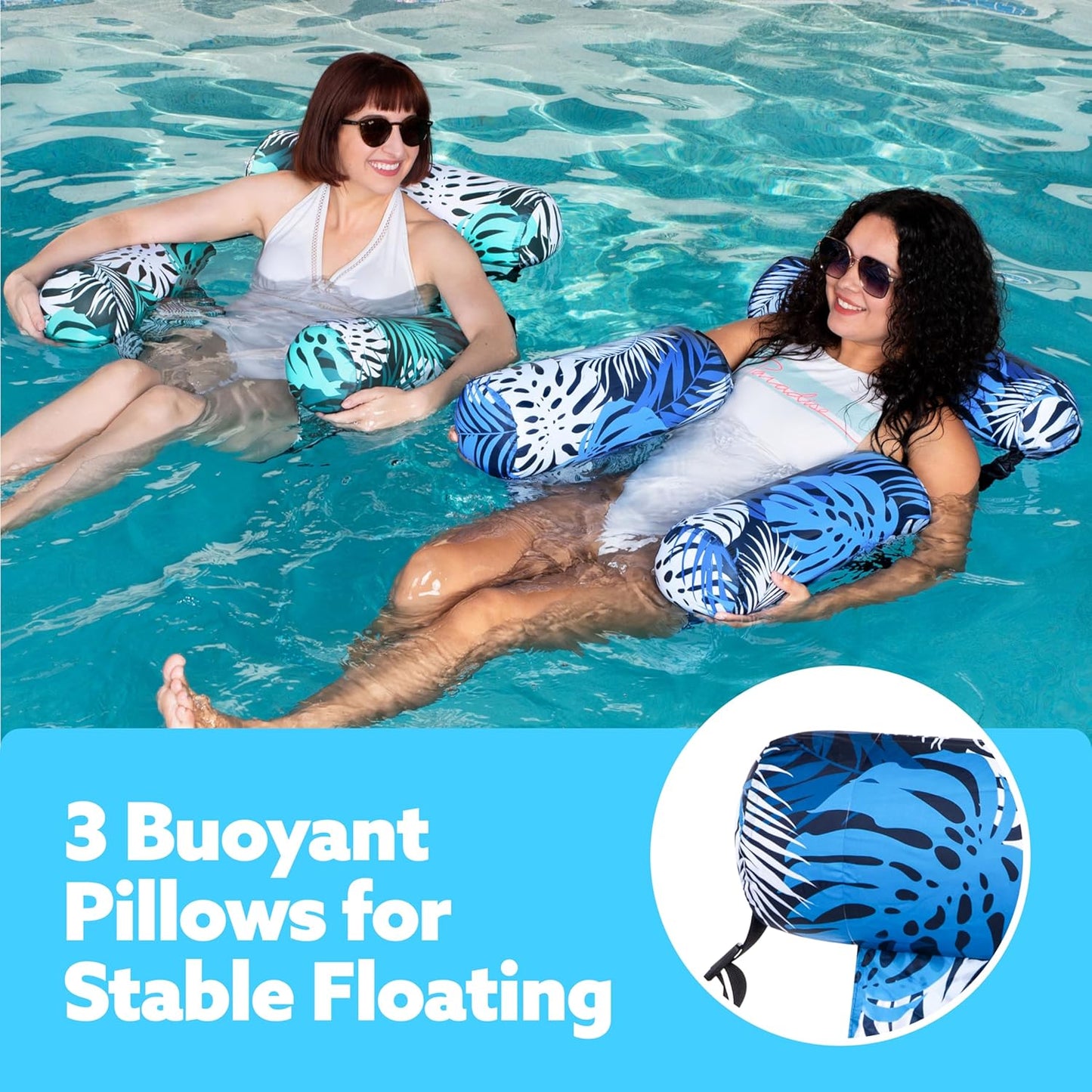 🌊Inflatable Pool Floating Sofa Chair for Adults⛱️😍