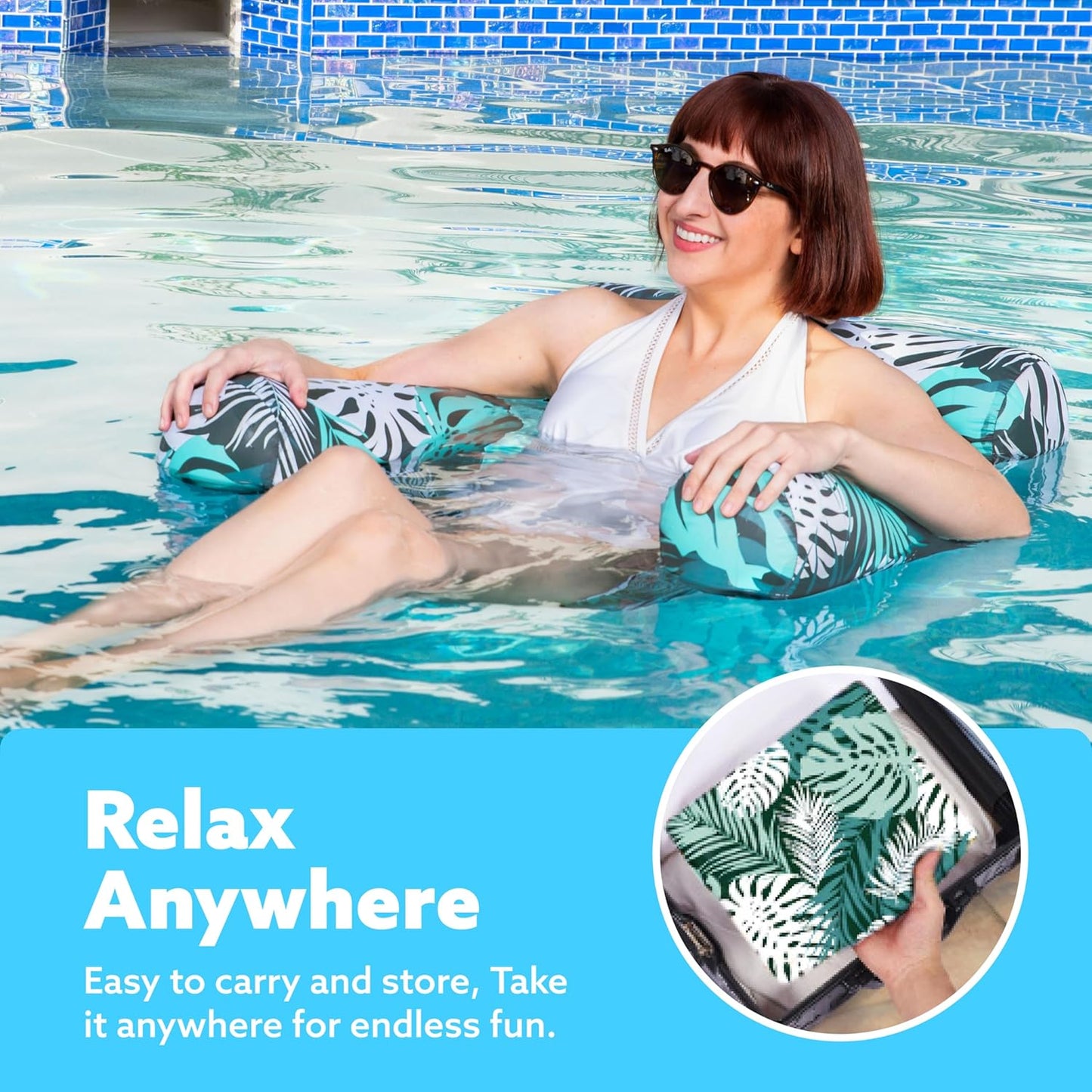 🌊Inflatable Pool Floating Sofa Chair for Adults⛱️😍