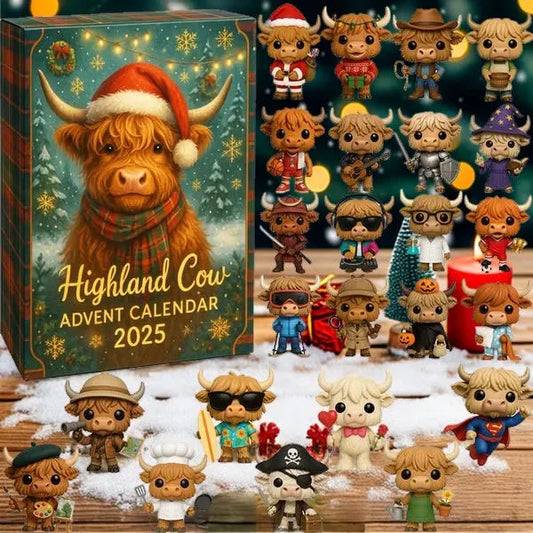 🎅Christmas Sale🐮Highland Cow Advent Calendar 2025🎁