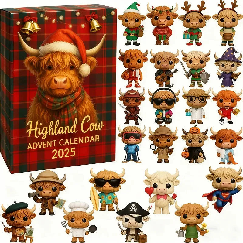 🎅Christmas Sale🐮Highland Cow Advent Calendar 2025🎁