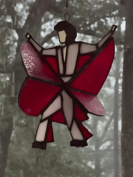 🔥The Memphis Melody💃🤘 Handmade Stained Glass Spinner