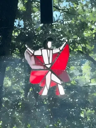 🔥The Memphis Melody💃🤘 Handmade Stained Glass Spinner