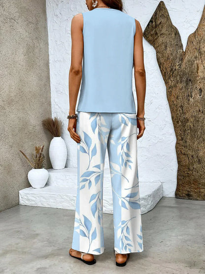 🌴Sleeveless Double Vest Pants Set👒