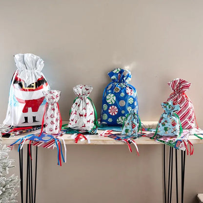 🎅Drawstring Christmas Gift Bags🎄