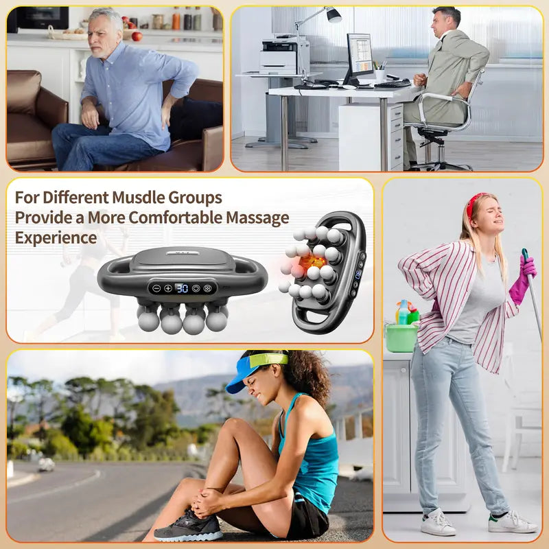 💥🔥All-round massage, strong power, deep strike, 16-head fascia gun😍✨