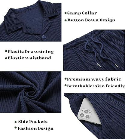 🕶️Men's short-sleeved casual suit🌴