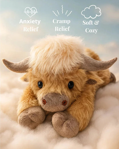 🔥Hot Sale Christmas New Gift 🎁Cute Cartoon Highland Cow Stuffed Toy🐂